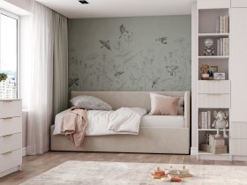 Диван-кровать Бенто (крем) в Ленинском - leninskoe.mebel-nsk.ru | фото