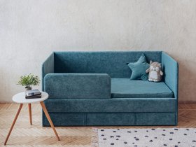 Диван-кровать Happy (бирюзовый) в Ленинском - leninskoe.mebel-nsk.ru | фото