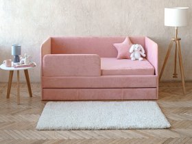 Диван-кровать Happy (коралловый) в Ленинском - leninskoe.mebel-nsk.ru | фото