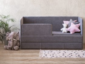Диван-кровать Happy (темно-серый) в Ленинском - leninskoe.mebel-nsk.ru | фото