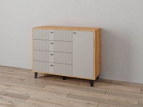 Комод «Катрин-13» (дуб крафт золотой/сантьяго софт) в Ленинском - leninskoe.mebel-nsk.ru | фото