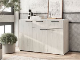 Комод Стандарт-4 NEW (дуб крафт белый) в Ленинском - leninskoe.mebel-nsk.ru | фото
