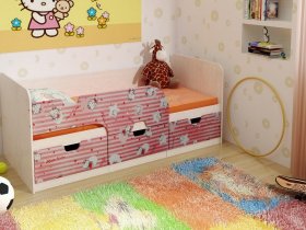 Кровать детская с ящиками 1,86 Минима Hello Kitty в Ленинском - leninskoe.mebel-nsk.ru | фото