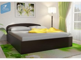Кровать двуспальная 1,6м с подъем. мех. (венге) в Ленинском - leninskoe.mebel-nsk.ru | фото