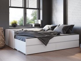 Кровать-трансформер Симпл КР-51 (белый) в Ленинском - leninskoe.mebel-nsk.ru | фото