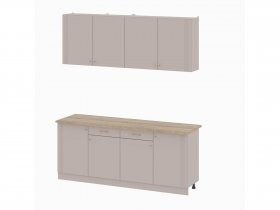 Кухонный гарнитур 2,0м Одетта (меланж/дуб сонома) в Ленинском - leninskoe.mebel-nsk.ru | фото