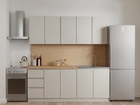 Кухонный гарнитур Мори 2,0 м (сатин) в Ленинском - leninskoe.mebel-nsk.ru | фото