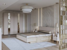 Модульная спальня Одетта (дуб эндгрей/меланж) в Ленинском - leninskoe.mebel-nsk.ru | фото