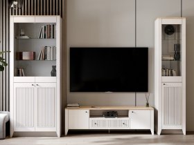 Модульная стенка Валенсия в Ленинском - leninskoe.mebel-nsk.ru | фото