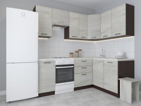 Модульная угловая кухня 1,4м*2,1м Лада (пикард) в Ленинском - leninskoe.mebel-nsk.ru | фото