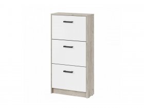 Обувница ОБ-3 Вега (дуб крафт серый/белый) в Ленинском - leninskoe.mebel-nsk.ru | фото