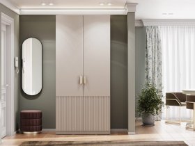 Шкаф двухстворчатый Эккервуд (Нью) (меланж) в Ленинском - leninskoe.mebel-nsk.ru | фото