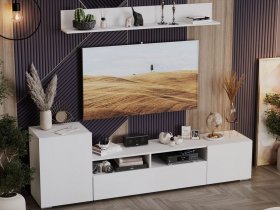 Стенка «Сильвия» (белый ясень) в Ленинском - leninskoe.mebel-nsk.ru | фото